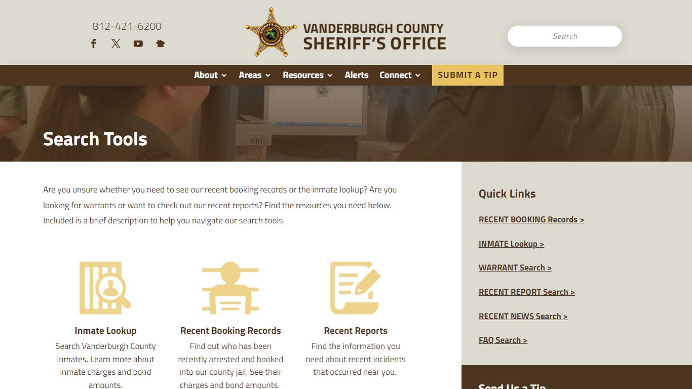 Search - Bookings, Inmates, Reports - Vanderburgh County Sheriff's Office